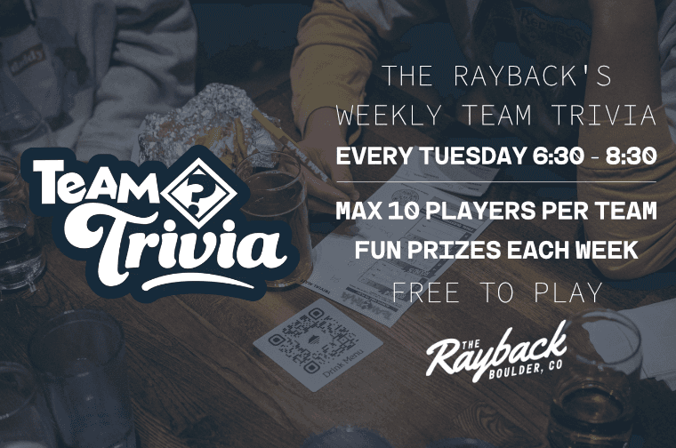 Team Trivia at The Rayback Collective!