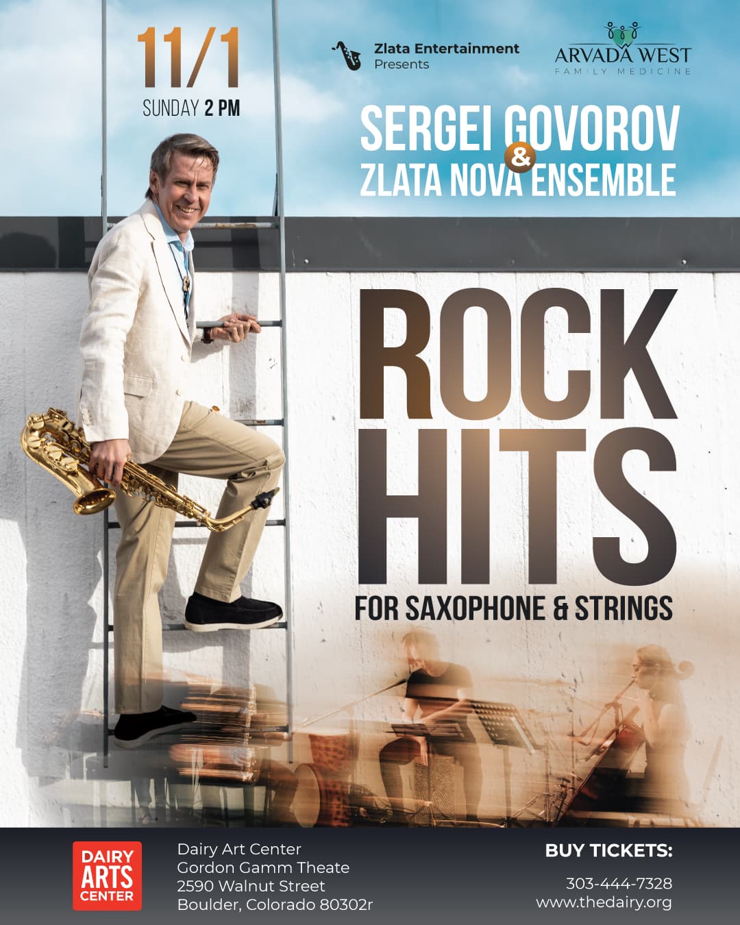 Rock Hits for Saxophone & Strings Sergei Govorov & Zlata Nova Ensemble