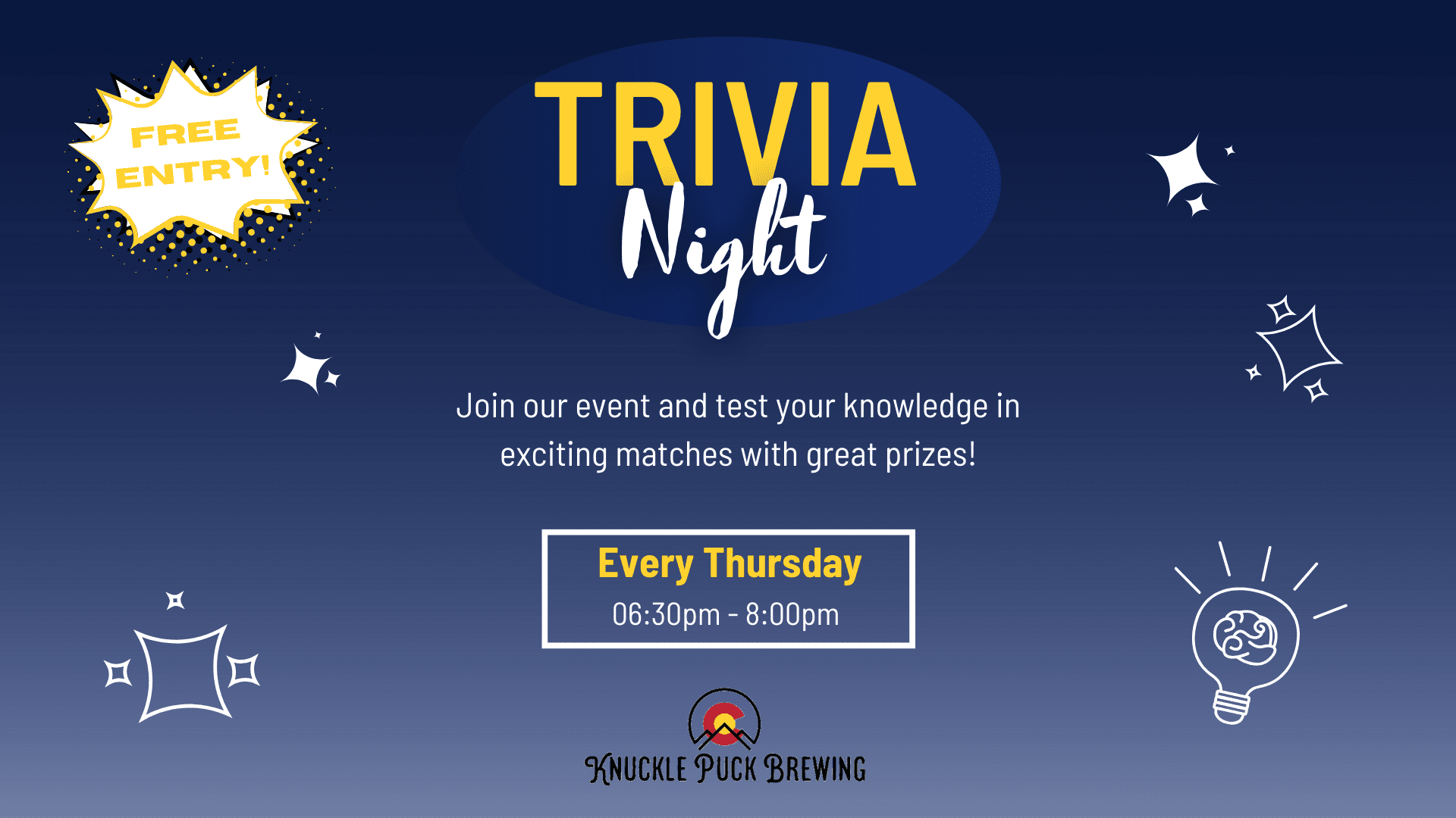 Thursday Night Trivia at Knuckle Puck Brewing