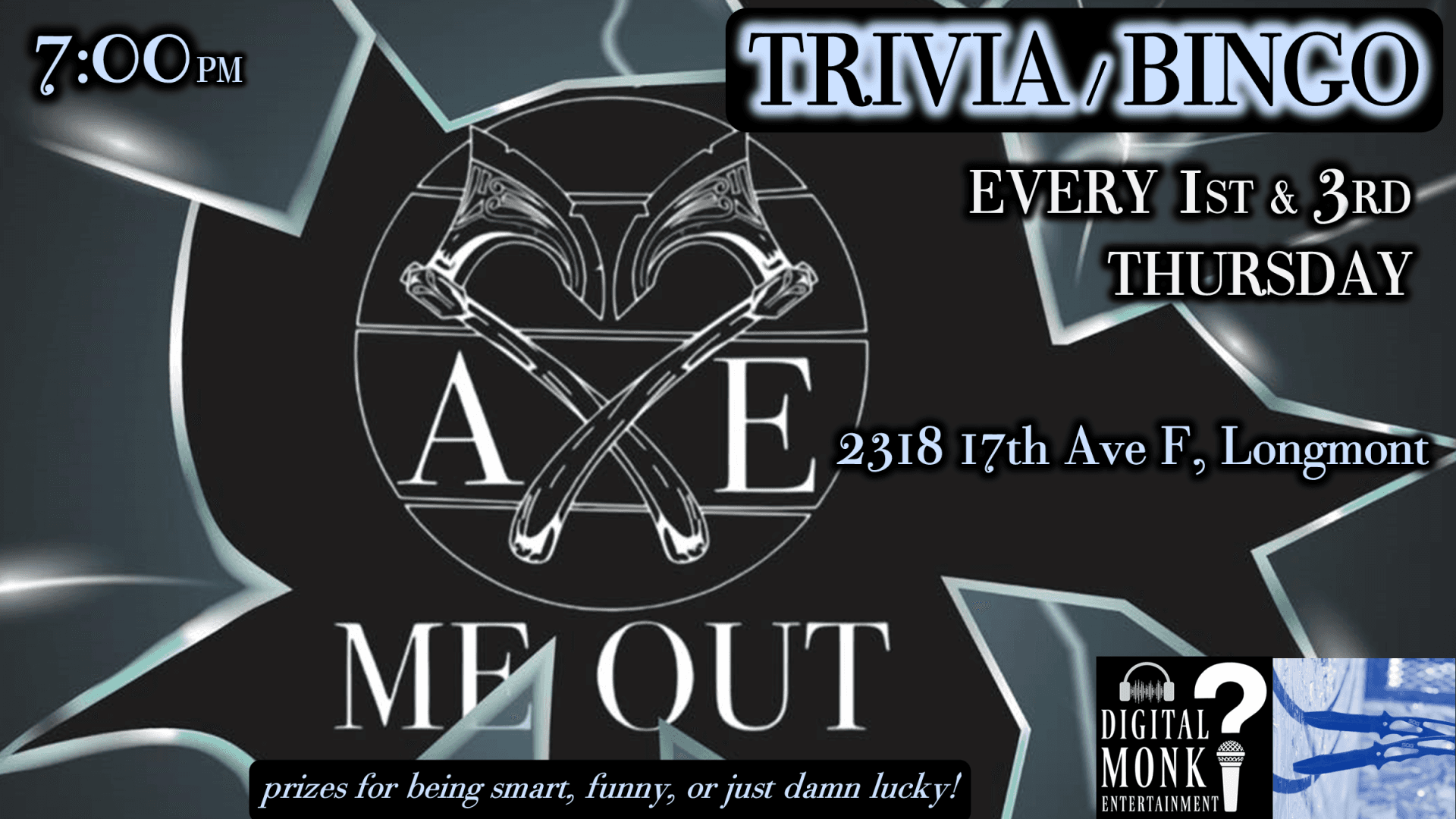 Trivia/Bingo at Axe Me Out