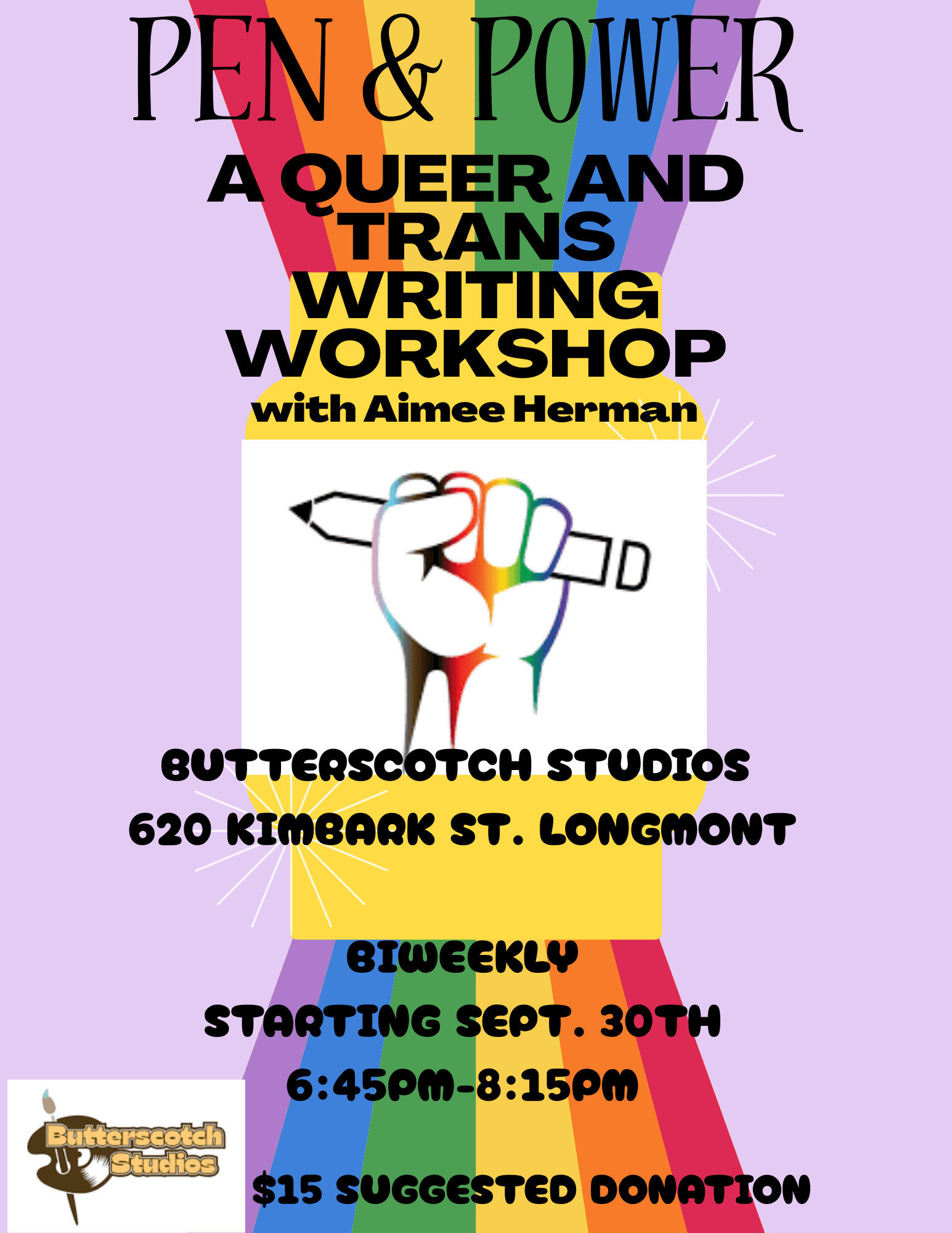 Pen & Power: A Queer and Trans Writing Workshop