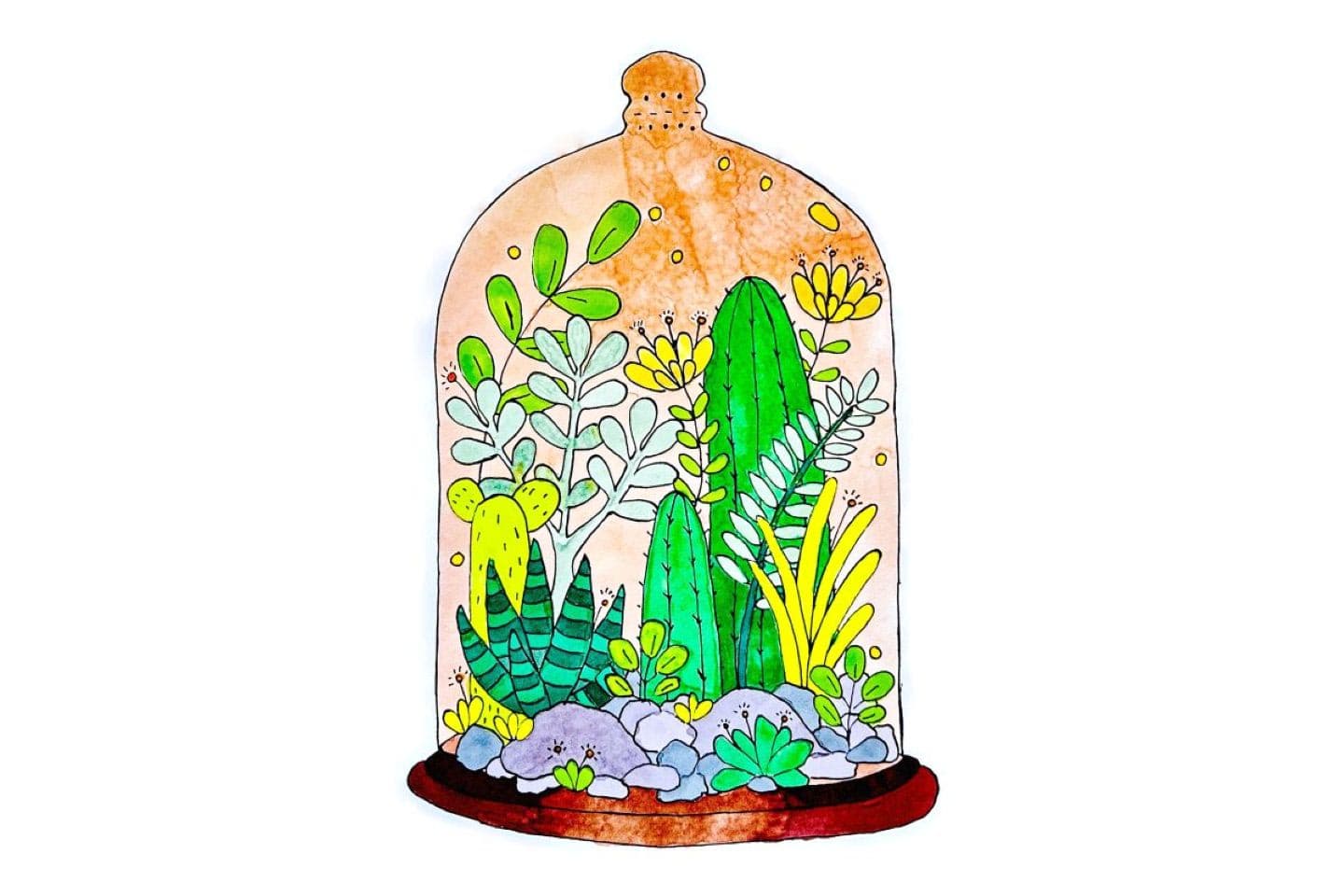 Art & Sip: Colorful Cacti