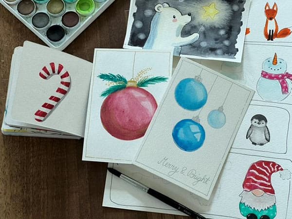 Art Classes at Callahan House: Watercolor Holiday Cards