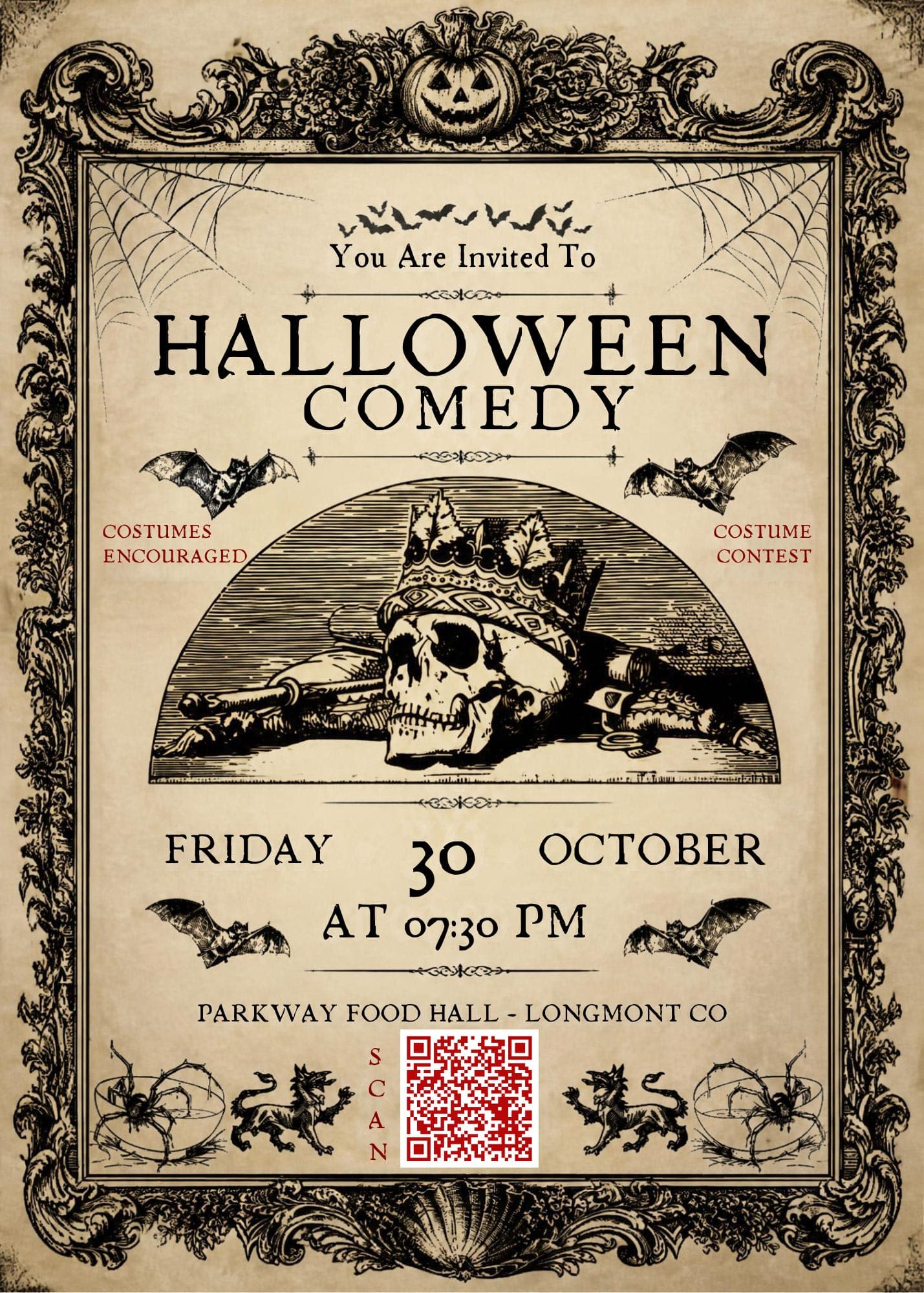 Halloween Comedy Show + Costume Contest