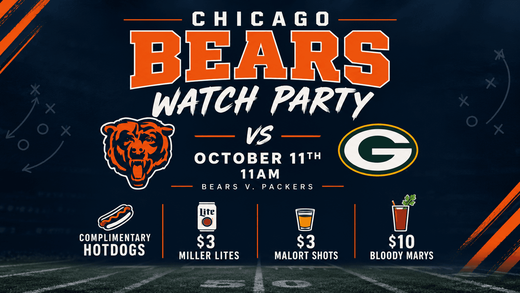 Chicago Bears v Green Bay Packers Watch Party