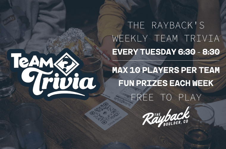 Team Trivia at The Rayback Collective!