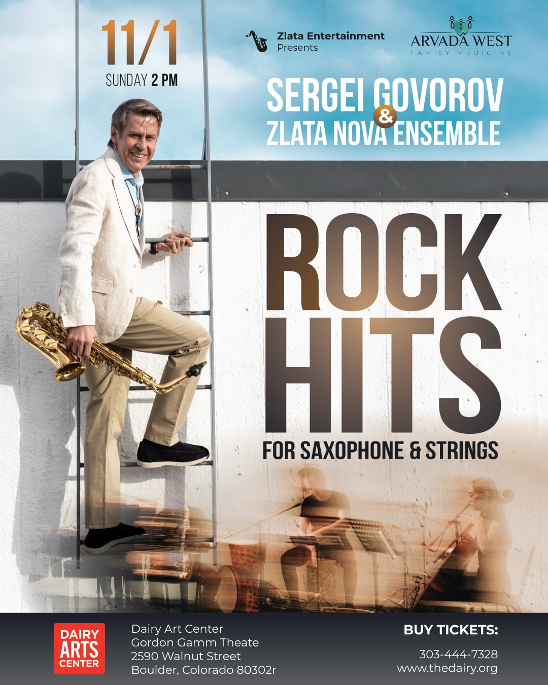 Rock Hits for Saxophone & Strings Sergei Govorov & Zlata Nova Ensemble