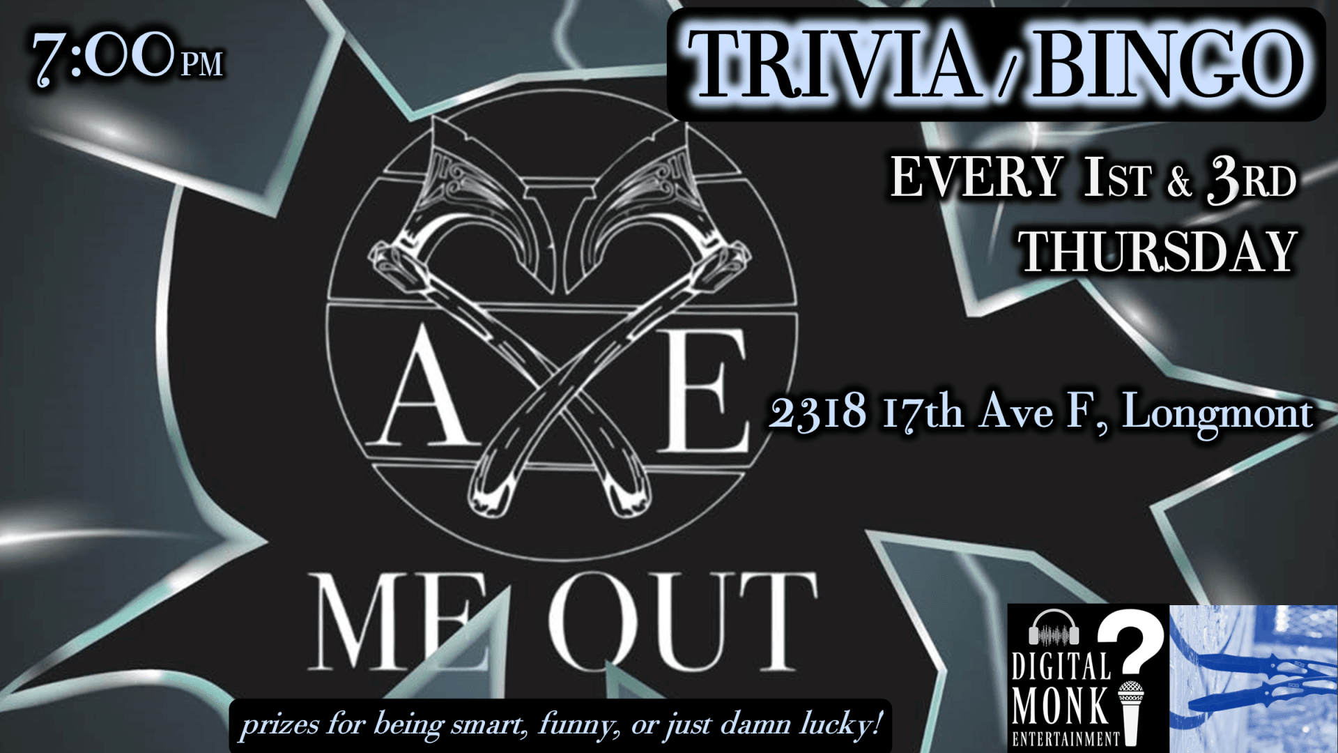 Trivia/Bingo at Axe Me Out