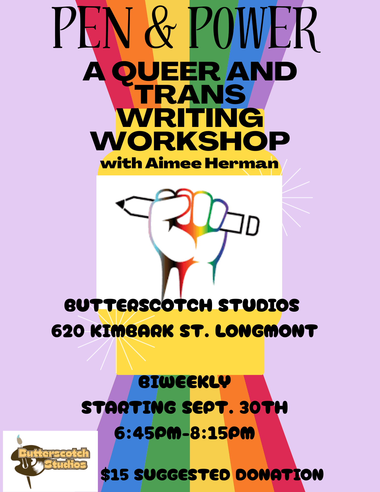 Pen & Power: A Queer and Trans Writing Workshop