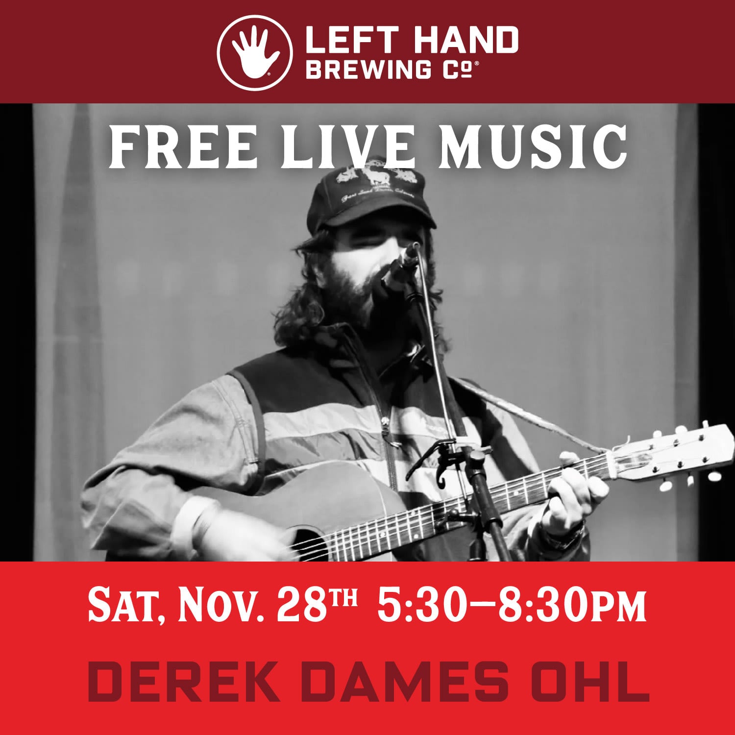 Free Live Music in the Tasting Room with Derek Dames Ohl
